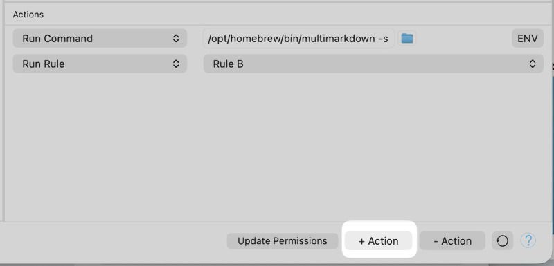 Add an action